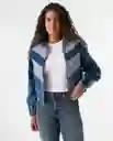Chaqueta Mujer Azul Talla S 322G005_AZU174021 Americanino