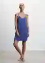 Camisón Venus Azul Talla S Mujer Mango