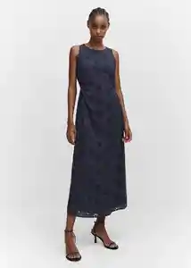 Vestido Elna-h Navy Talla M Mujer Mango