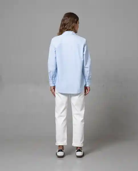 Camisa Mujer Azul Talla L 212G003 Rifle