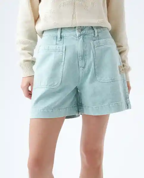  Short Mujer Azul Talla 4 652E000 AMERICANINO 