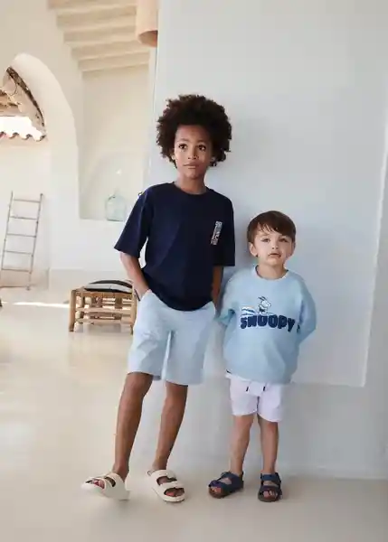 Bermuda Danli Blanco Talla 67 Niños Mango