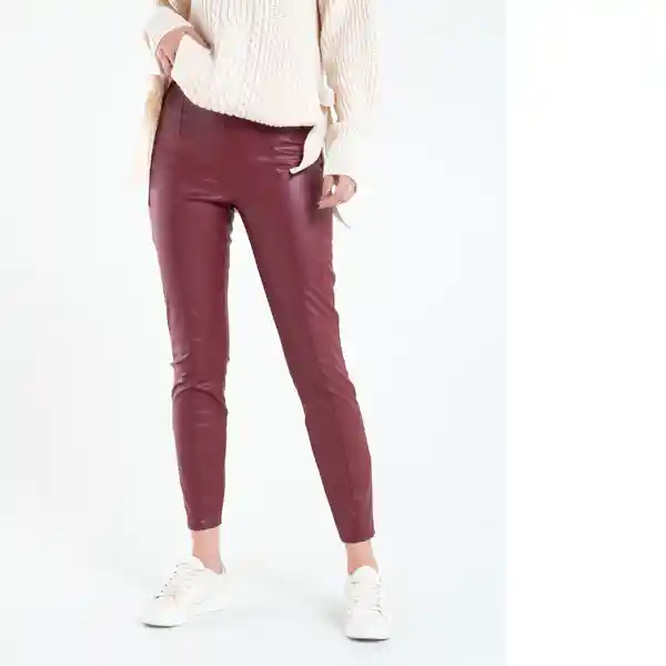 Pantalón Marley Mujer Rojo Syrah Ultraoscuro L 532E340 Naf Naf