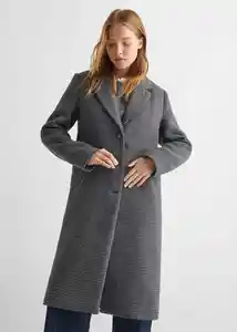 Abrigo Dune Gris Talla 21 Teen Niñas Mango