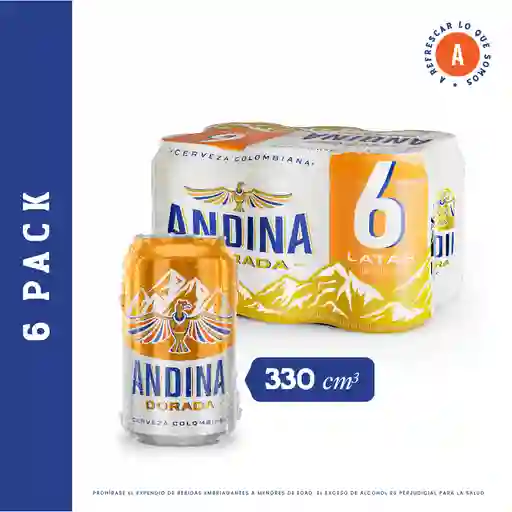 Cerveza Andina Sixpack Lata 330 ml