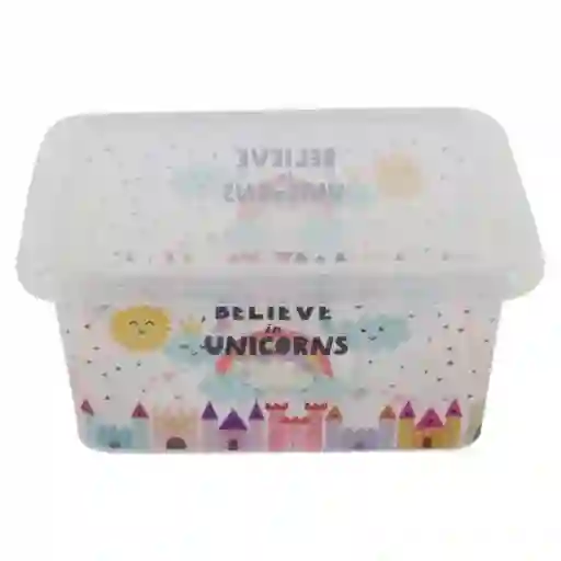 Great Plastic Caja Organizadora 4345 Unicornios 4 L