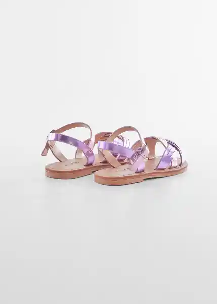 Sandalias Amberb Malva Talla 21 Niñas Mango