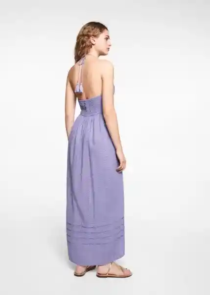 Vestido Violeta Lila Talla 22 Niñas Mango