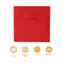 Organizador de Tela Cuadrada Serie Rainbow Rojo Miniso