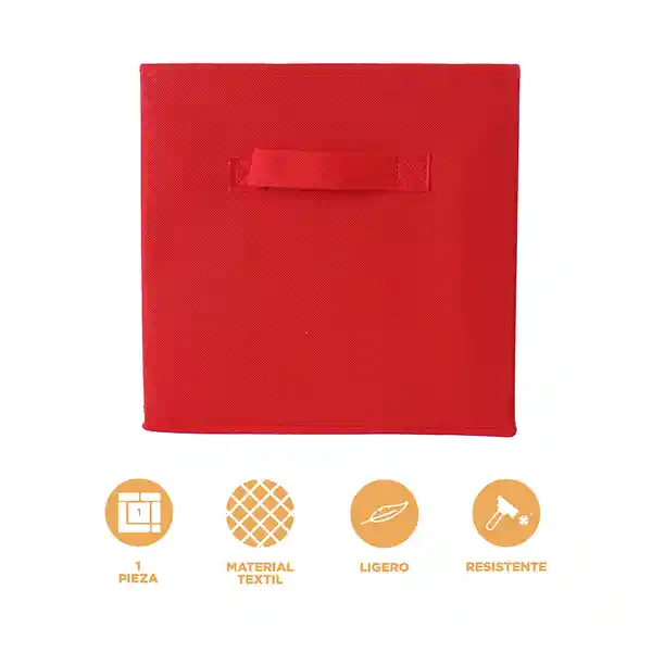 Organizador de Tela Cuadrada Serie Rainbow Rojo Miniso