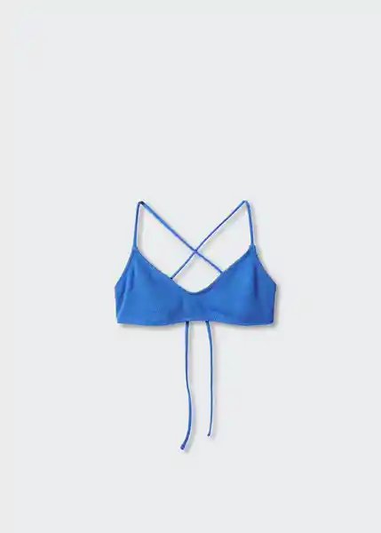 Top Bikini Simos Azul Talla L Mujer Mango