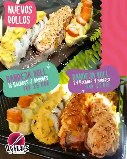 Bandeja de 18 Bocados Tres Sabores