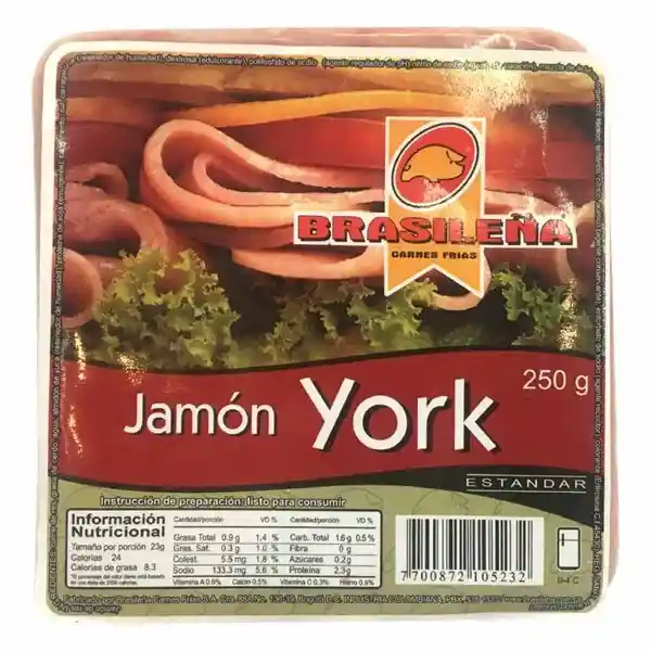 Brasileña Jamón York