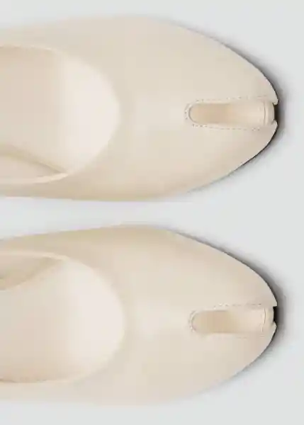 Zapatos Popa Crudo Talla 37 Mujer Mango