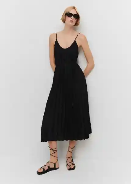 Vestido Fortuny5 Negro Talla 24 Mujer Mango