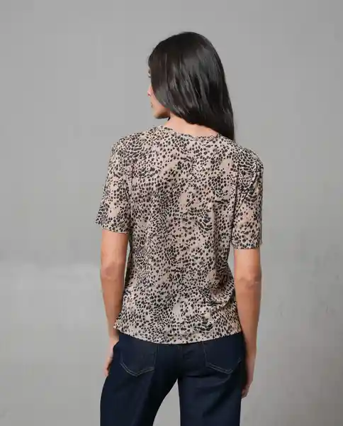 Camiseta Mujer Beige M 203G005_BEI161010 Rifle