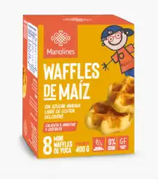 Manolines de Yuca Waffle Sin Azúcar