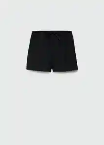 Short Lino Negro Talla 18 Niñas Mango