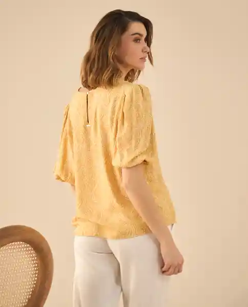 Camisa Hoja Beige Claro Talla S 612G018 Esprit