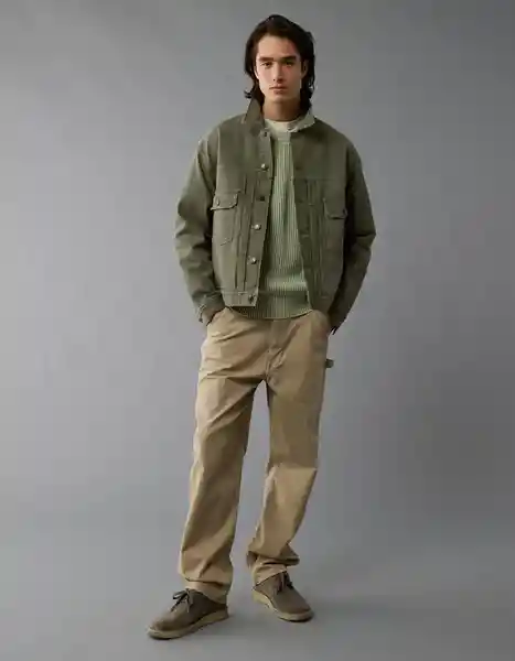 Chaqueta Hombre Verde Talla SMALL 1726309 American Eagle