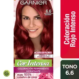 Garnier-Nutrisse Tinte Capilar Permanente Tono 6.6 Rojo Intenso