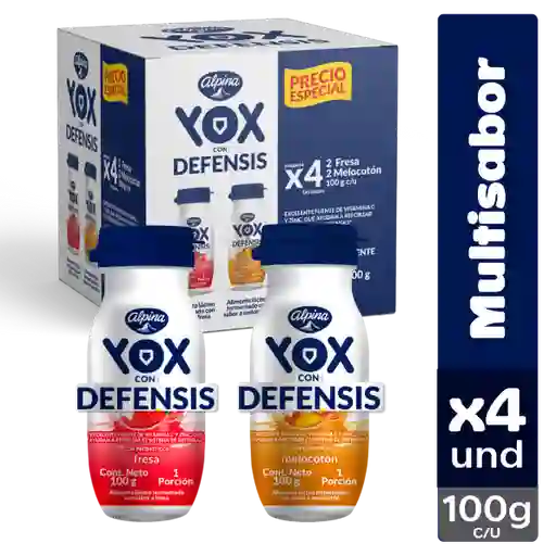 Yox Bebida Láctea Multisabor con Defensis