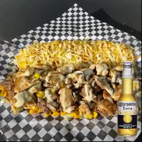 Combo Chuzo Desgranado Mixto & Papas + Coronita 210ml
