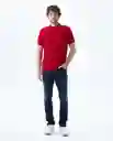Camiseta Hombre Rojo Talla L 800G003_ROJ191758 Americanino