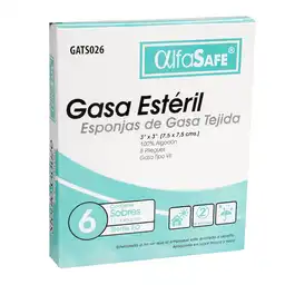 Alfa Safe Gasa Tejida Estéril