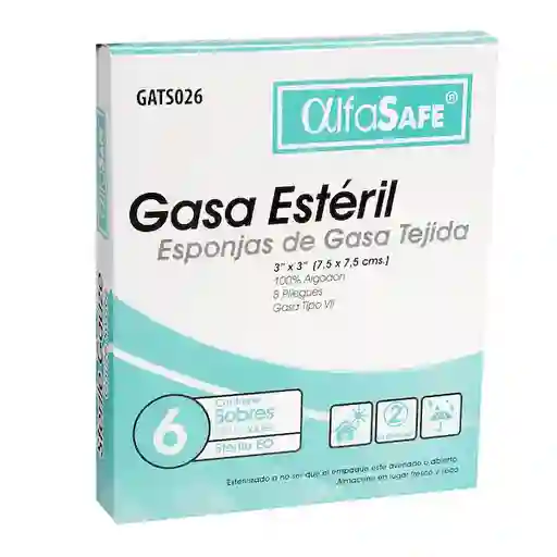 Alfa Safe Gasa Tejida Estéril