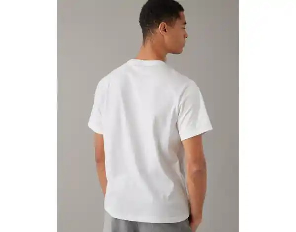 Camiseta Hombre Blanco Talla Large American Eagle