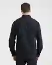 Camiseta Spread Neck Negro Sombrío Ultra Oscuro T. M Chevignon