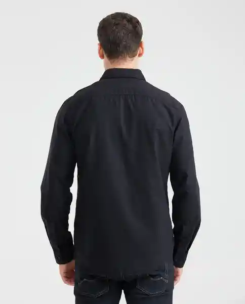 Camiseta Spread Neck Negro Sombrío Ultra Oscuro T. M Chevignon