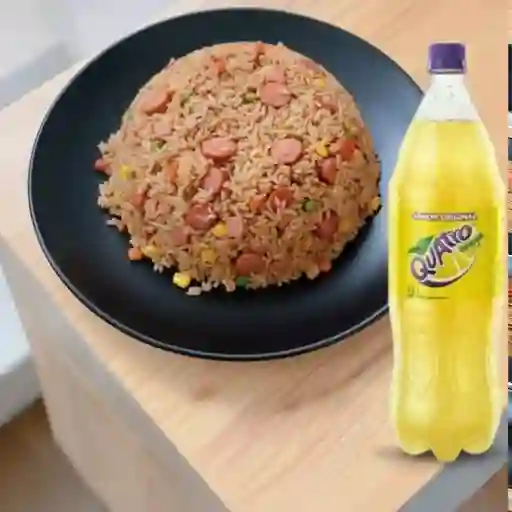 Arroz ranchero(max 5 pers)gaseosa 1.5 ml