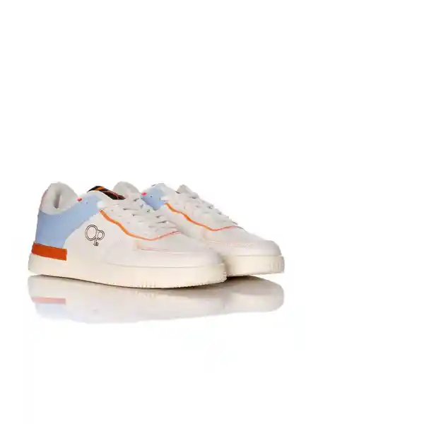 Ocean Pacific Tenis de Mujer Talla 35.5 Color Blanco/Azul