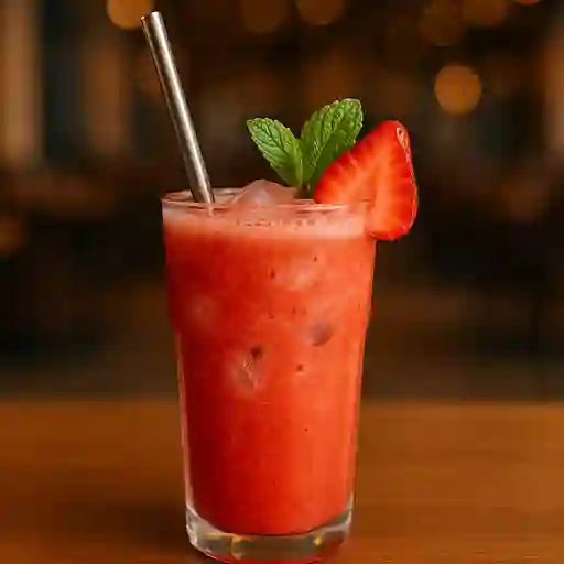 Delicioso jugo de fresa