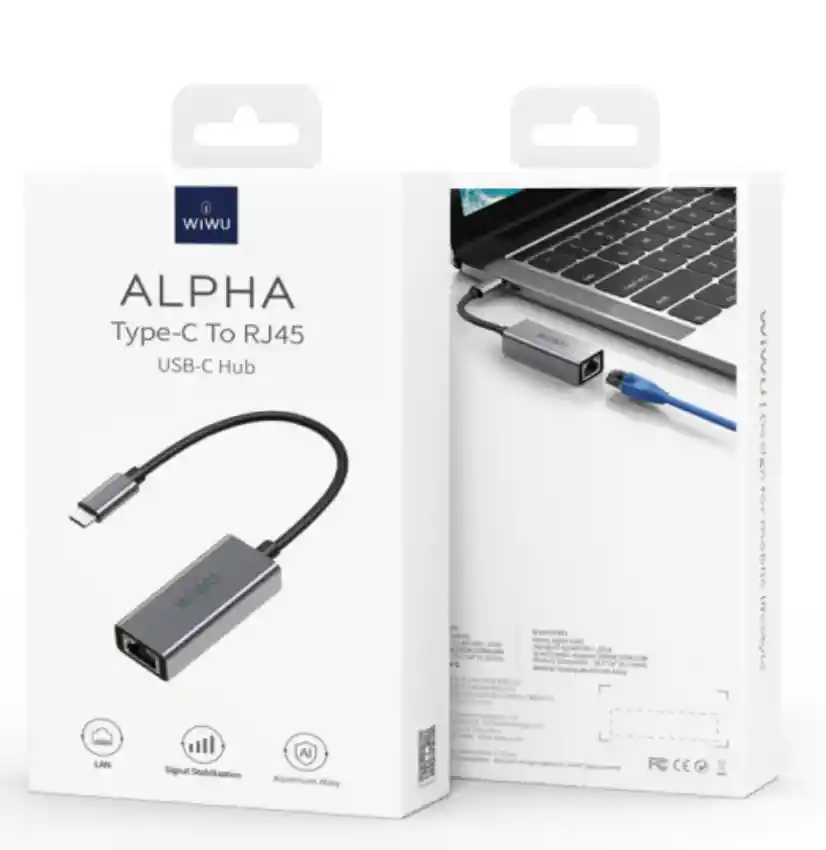 Wiwu Adaptador de Tipo C a Rj45/Lan