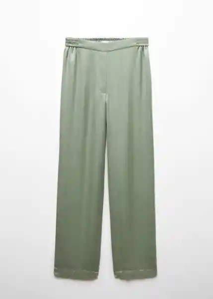 Pantalón Massim Verde Pastel Talla M Mujer Mango