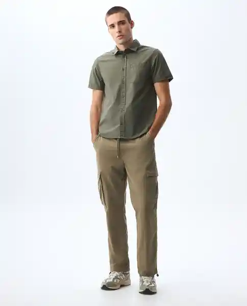 Camisa Hombre Verde Talla S 811G005_VER180527 Americanino