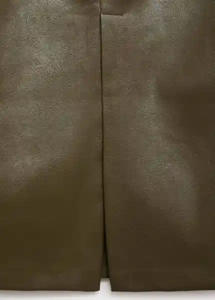 Falda Sara Khaki Talla 40 Mujer Mango
