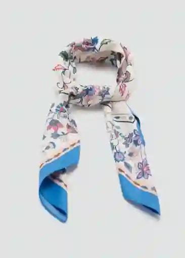Pañuelo Magda Crudo Talla 99 Mujer Mango