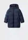 Abrigo Anorak Amerlong Navy Talla 08 Niños Mango