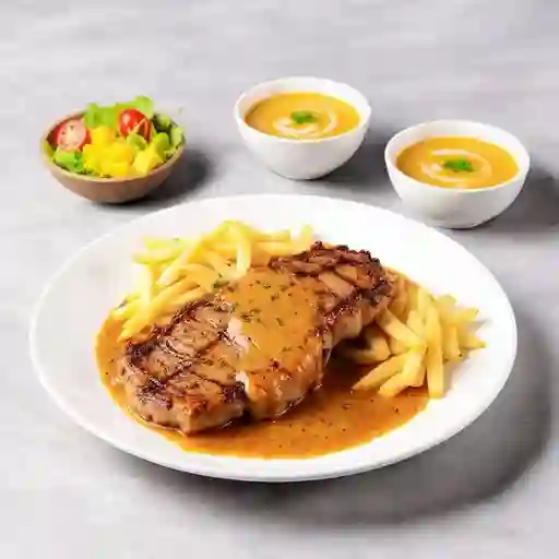 Churrasco de Cerdo en Salsa de Maracuyá