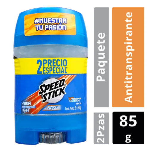 Speed Stick Desodorante Hombre Antitranspirante Gel 85 g