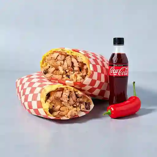 Combo Burritos de Lengua en Salsa +Cocacola S/az 500ml