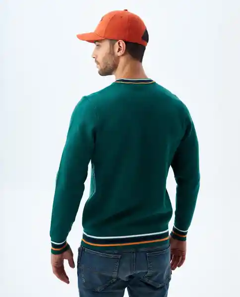 Buzo Hombre Verde Talla L 889f005 Americanino