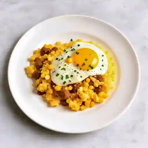 Huevos Rancheros Con Arepa