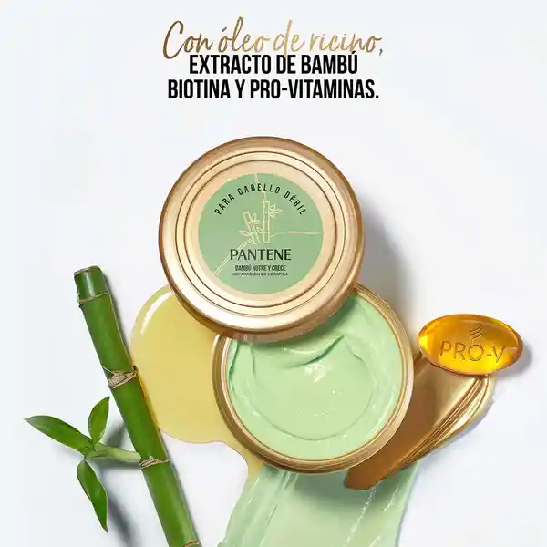 Mascarilla Intensiva Pantene Pro-V Miracles Tratamiento Capilar Bambu Nutre y Crece 300 ml