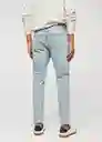 Pantalón Jean Tom Tejano Claro Talla 44 Hombre Mango