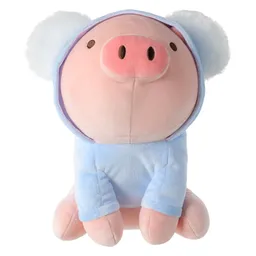 Miniso Peluche de Cerdo Sentado con Sombrero de Koala